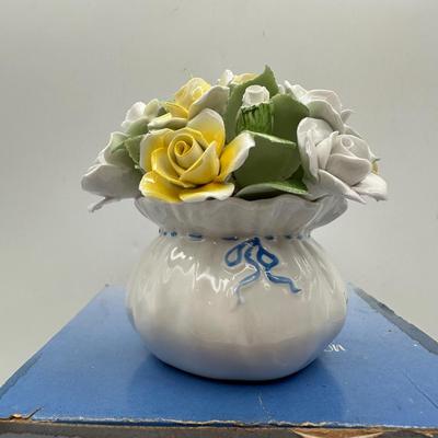 Royal Doulton “Nearest to Nature” Porcelain Flower Arrangement with Original Box