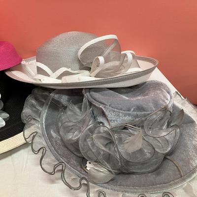Sale Photo Thumbnail #6: 5 beautiful women's fashion hats, no damage