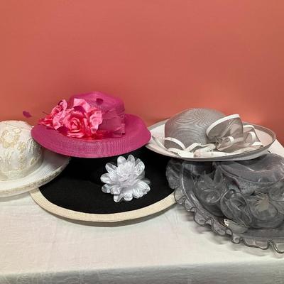 Sale Photo Thumbnail #4: 5 beautiful women's fashion hats, no damage