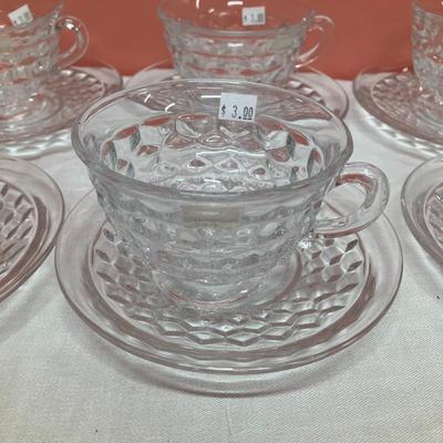 Sale Photo Thumbnail #27: Set includes punch bowl, glass ladle and 10 punch cups