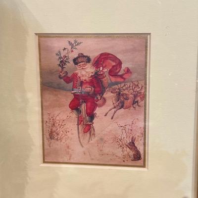 LOT 311B: Vintage Christmas Decor: Pillow, Wood Signs & More