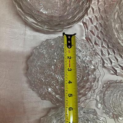Sale Photo Thumbnail #55: Lot of Fostoria dishes including: 2 creamer/sugar sets, 1 platter, 5 serving bowls, 9 - 8" plates and 11 - 6" plates. All in great condition!