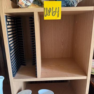 Sale Photo Thumbnail #196: Leans slightly, could probably be tightened up. See photos for some instances of minor wear and tear, including on desktop
42" from the wall to opposite side of desk, 54.5" tall, back of desk to front is 32.5"