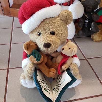 LOT 302F: Vintage Teddy Bear Collection; Holiday Bears and Others