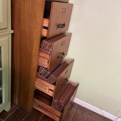 Wooden Four Drawer File Cabinet (C-MG)