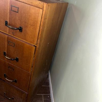 Wooden Four Drawer File Cabinet (C-MG)