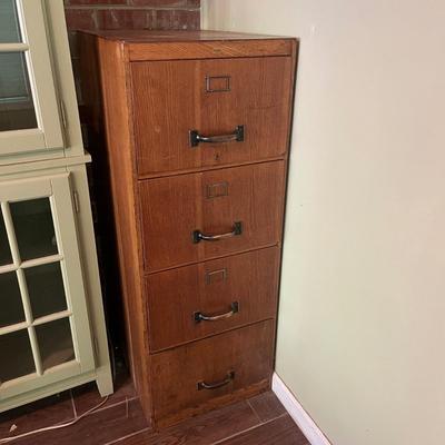 Wooden Four Drawer File Cabinet (C-MG)