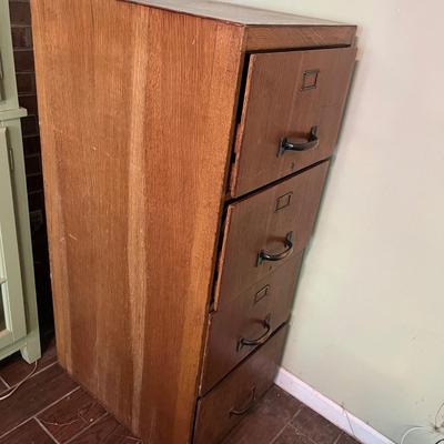 Wooden Four Drawer File Cabinet (C-MG)