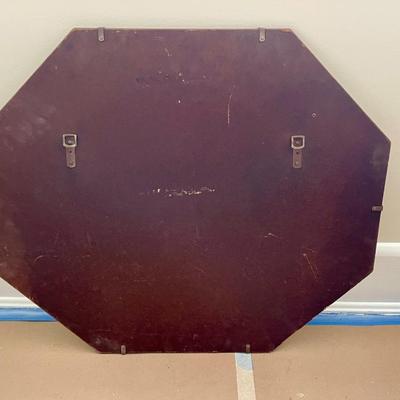 Vintage octagonal wall mirror