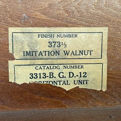 Vintage stackable 4-drawer Globe-Wernicke D 12 barrister bookcase
