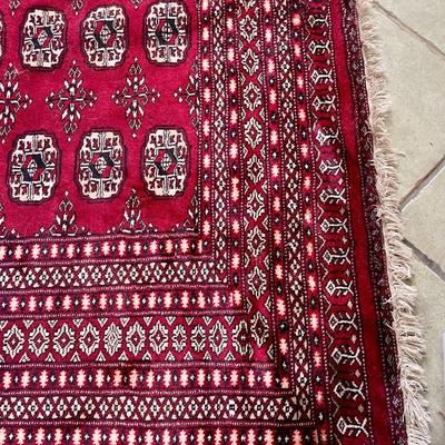 Vintage Persian "Bokhara" hand-knotted area rug