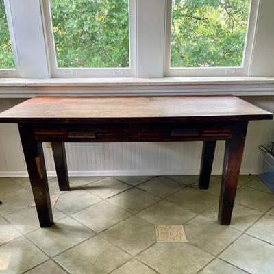 Vintage Arts-and-Crafts style desk