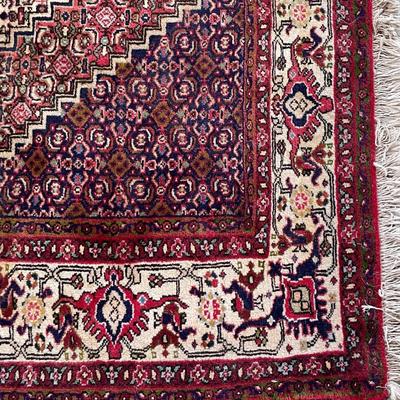Vintage Persian "Senneh" hand-knotted area rug