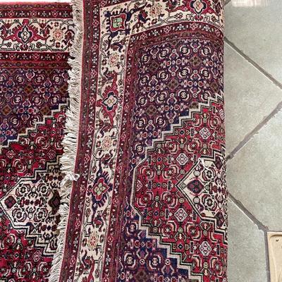 Vintage Persian "Senneh" hand-knotted area rug