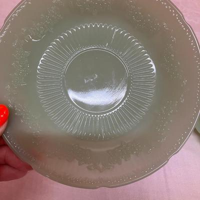 Sale Photo Thumbnail #122: Set of 2 small jadeite plates