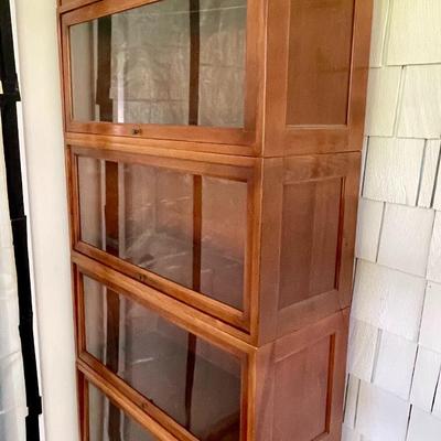 Vintage stackable 4-drawer Globe-Wernicke D 14 barrister bookcase