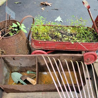 Rustic Metal and Wood Yard Art (S-EL)