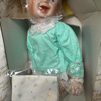 Lot of 2 Collectible Porcelain Dolls by Knowles