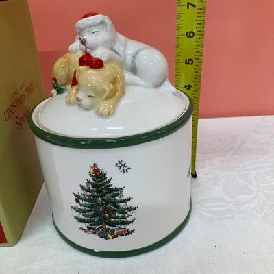 Sale Photo Thumbnail #198: Spode cookie/treat jar with no chips/cracks in original box