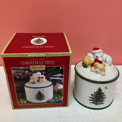 Sale Photo Thumbnail #196: Spode cookie/treat jar with no chips/cracks in original box