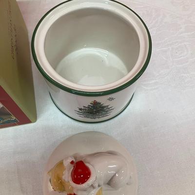 Sale Photo Thumbnail #197: Spode cookie/treat jar with no chips/cracks in original box
