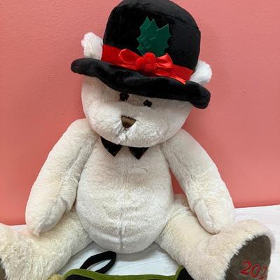 Sale Photo Thumbnail #206: Grouping of 4 stockings and a BONUS plush bear