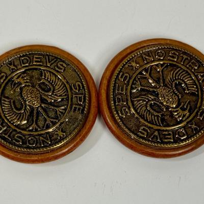 Sale Photo Thumbnail #256: Approx. 1.25" across. Latin inscription roughly translates to: Your Are Our Hope.