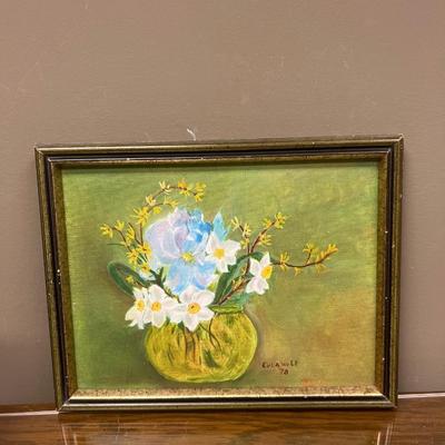 8x10 Eula Wolf Hand Painted Flower Print