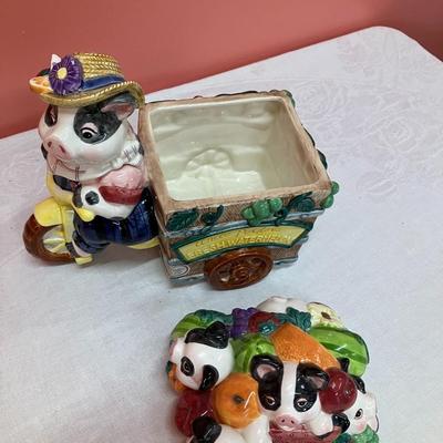 Sale Photo Thumbnail #238: Fitz & Floyd pig jar