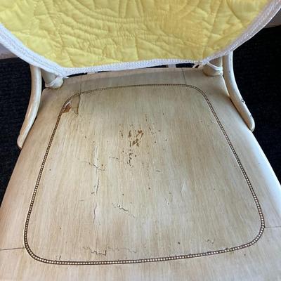 Sale Photo Thumbnail #254: Petite whitewashed vintage rocking chair