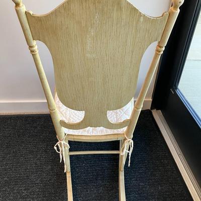 Sale Photo Thumbnail #255: Petite whitewashed vintage rocking chair
