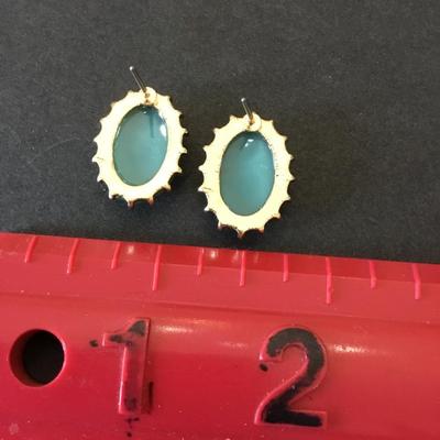 Cute faux stone stud earrings