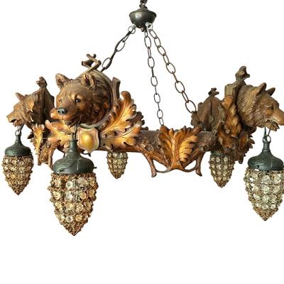 Bear Heads Chandelier (DR-RG)