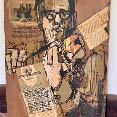 "KJV" No Nukes art by Johanna Vogelsang - unframed