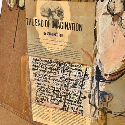 "KJV" No Nukes art by Johanna Vogelsang - unframed