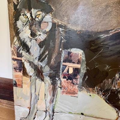 "Wolf" Civil Rights art by Johanna Vogelsang - unframed, 1992