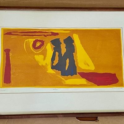 "Collage" serigraph by Margaret Karmarck