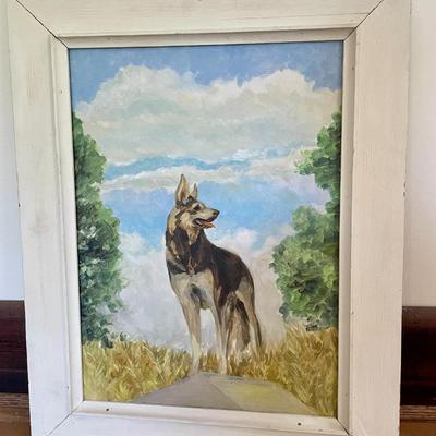 Original German Shepherd painting