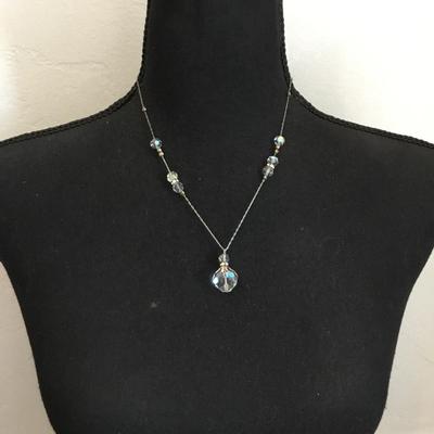 Beautiful 925 vintage crystal necklace