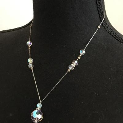 Beautiful 925 vintage crystal necklace