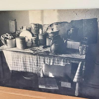 "Kitchen Table" wrapped Edward Hollander photo