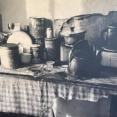 "Kitchen Table" wrapped Edward Hollander photo