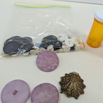 Mixed Garment Buttons Various Sizes