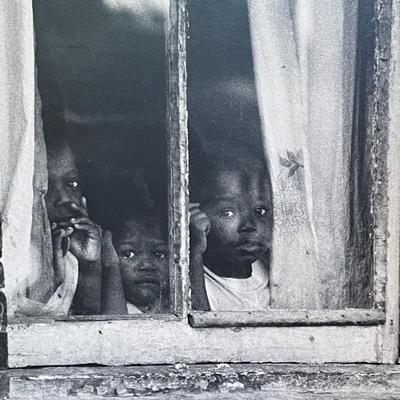 "Girls In Window" wrapped photo by Edward Hollander