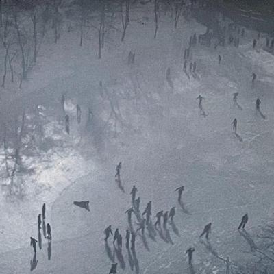 Pair of Edward Hollander photographs - landscape & ice skating