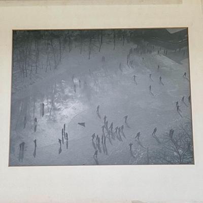 Pair of Edward Hollander photographs - landscape & ice skating