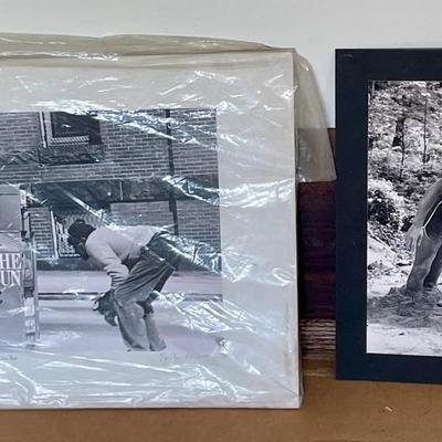 Pair of Edward Hollander photographs - "Baltimore, The City That Reads", 1990 & "Rock Creek", 1984