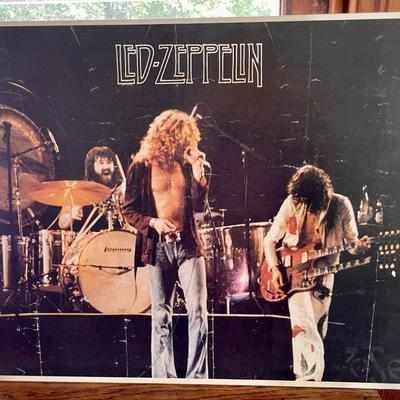 Foamcore-mounted Led-Zeppelin poster