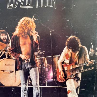 Foamcore-mounted Led-Zeppelin poster