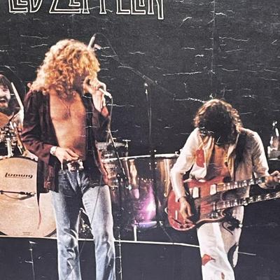Foamcore-mounted Led-Zeppelin poster
